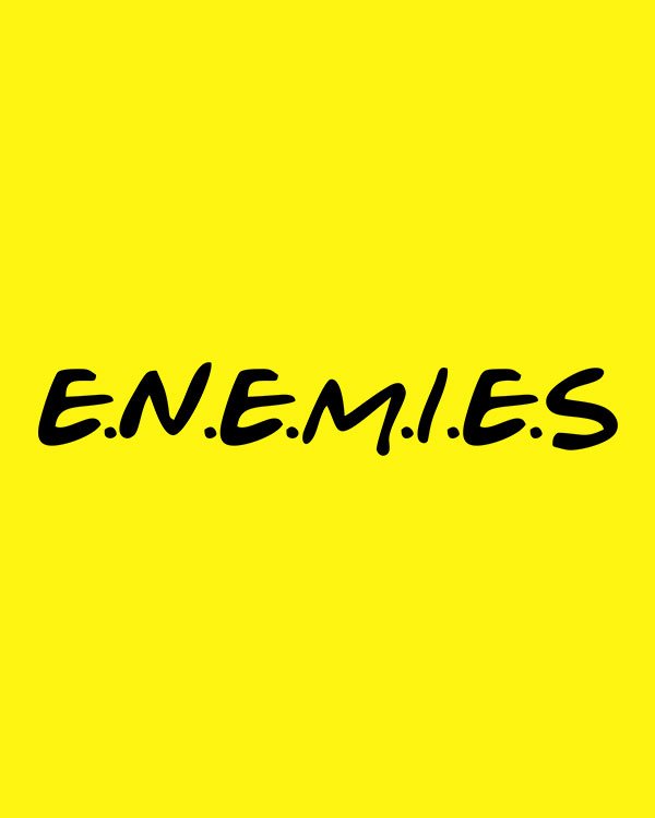 Enemies Yellow Cotton Tshirt for Women