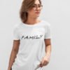 Family White Cotton Tshirt for Women