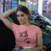 Look at Me Animated Pure Cotton Tshirt for Women Pink