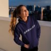 Enemies Animated Pure Cotton Hoodie for Women Dark Blue