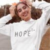 Hope Funky Pure Cotton Hoodie for Women White