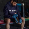 No Messin Animated Pure Cotton Hoodie for Men Dark Blue