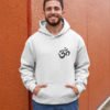 Om Pure Cotton Hoodie for Religious Men White