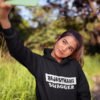 Rajasthani Swagger Pure Cotton Hoodie for Regional Women Black