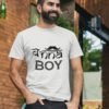 Banna Boy Rajasthani Pure Cotton Tshirt For Men White