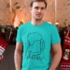 Cheers Beer Animated Pure Cotton Tshirt for Men Sky Blue