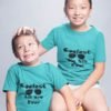 Coolest Lil Bro And Coolest Big Sis Pure Cotton Tshirts For Brother Sister Blue