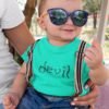 Devil Pure Cotton Tshirt For Toddlers Green