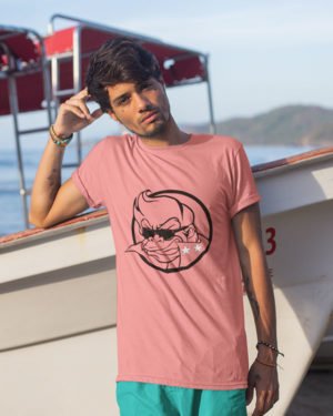 GTA Frog Animated Pure Cotton Tshirt for Men Pink