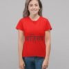 Ahinsa Pure Cotton Religious Tshirt For Women Red