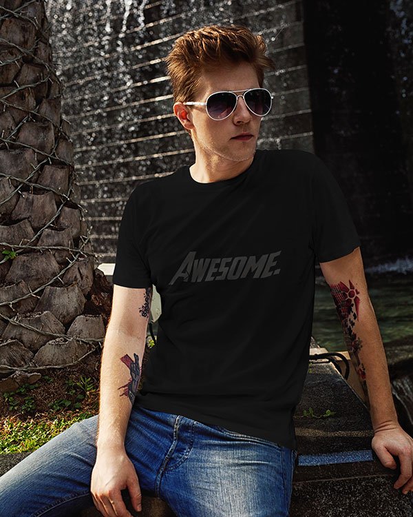Awesome Pure Cotton Tshirt for Men Black