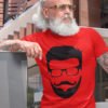 Beardo Boy With Specs Pure Cotton Tshirt for Men Red
