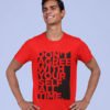 Don't Agree With Yourself Pure Cotton Tshirt for Men Red