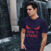 Don't Stare Pure Cotton Tshirt for Men Dark Blue