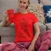 Forget the Rules, If Your Like It Wear It Pure Cotton Tshirt For Women Red