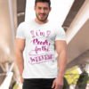 I'm Ready For Weekend Pure Cotton Tshirt for Men White