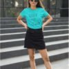 Kuch Ni Padha Pure Cotton Tshirt For Women Blue