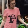 Mouse Animated Pure Cotton Tshirt For Women Pink