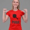 Pubji Gada Pure Cotton Tshirt for Women Red