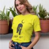 Shy AF Animated Pure Cotton Tshirt for Women Yellow