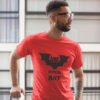 Studying Bat Pure Cotton Tshirt for Men Red