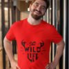 The Wild Life Pure Cotton Tshirt for Men Red