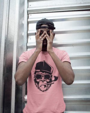 Thug Monkey Pure Cotton Tshirt for Men Pink