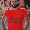 Too Damn Durable Pure Cotton Tshirt for Men Red