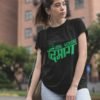 Use Your Dimag Pure Cotton Tshirt For Women Black