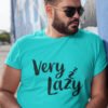 Very Lazy Pure Cotton Tshirt for Men Sky Blue