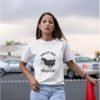 What the Cluck White Pure Cotton Tshirt For Women