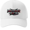 Unisex White Baseball Cap with Bold Graphic Print, Adjustable Strap Casual Cap for Men and Women, Stylish Streetwear Hat for Daily Wear, Travel, Sports, Outdoor Activities and Summer Fashion.