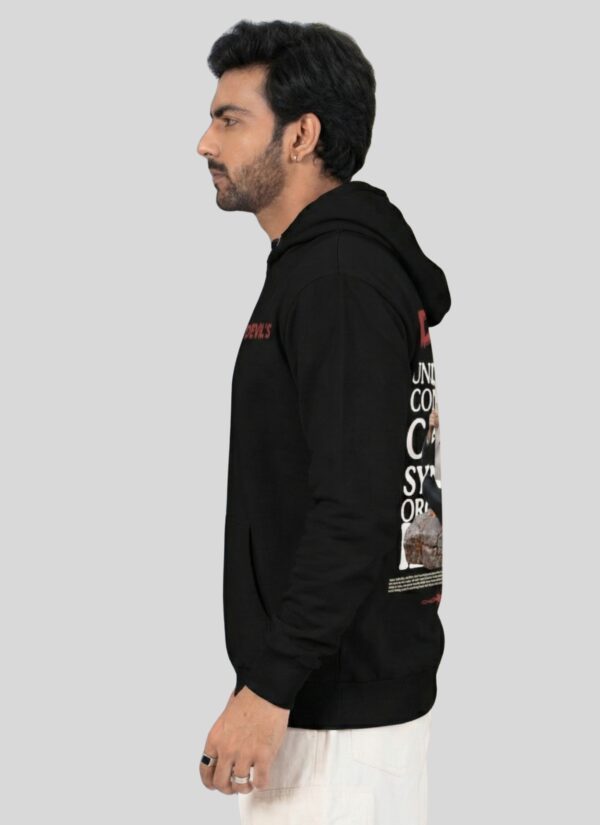 Devils Graphic Black Hoodie for Men | Premium Fleece 300 GSM Pullover Hoodie | Streetwear Winter Hoodie By Giftspeaks