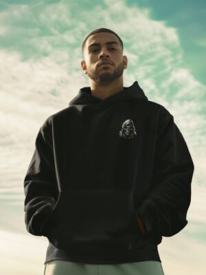 DVo9pVS_SAKOHLPLS4_2026-01-30_1.jpg Ares Warrior Graphic Black Hoodie for Men | Premium Fleece Streetwear Hoodie with Back Print | Winter Fashion Hoodie | By Giftspeaks