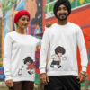 Cute Cartoon Couple Sweatshirt – Matching White Couple Upper for Men & Women | Premium Fleece 300 GSM