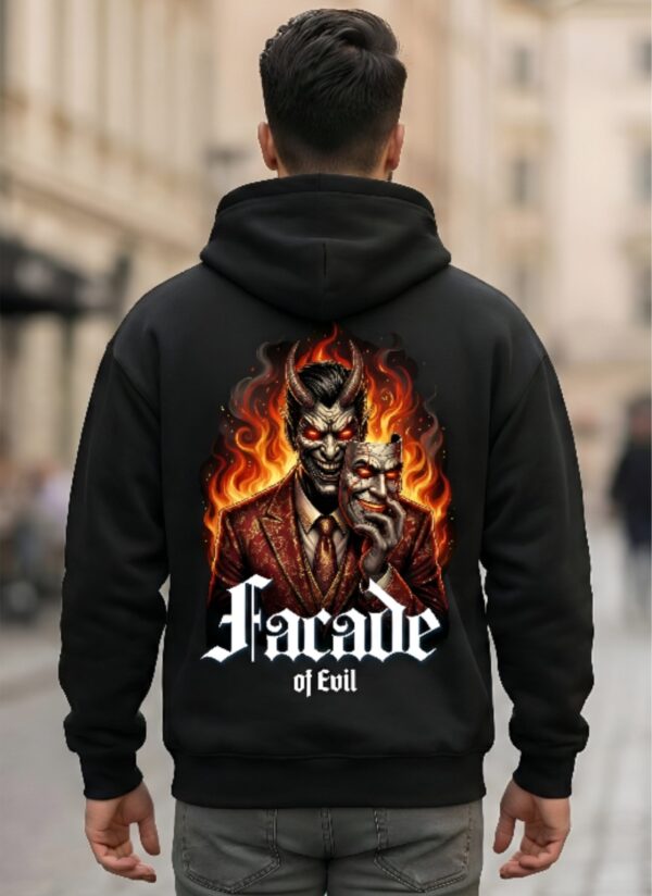 WMFHB_Facade_of_evil_1768043668909_hfwa03egmvunj4r.jpg Black Graphic Hoodie for Men | Facade of Evil Devil Back Print Hoodie | Trendy Street Style Winter Wear for Boys | Printed Hoodie for Daily Use and Gifting | by giftspeaks