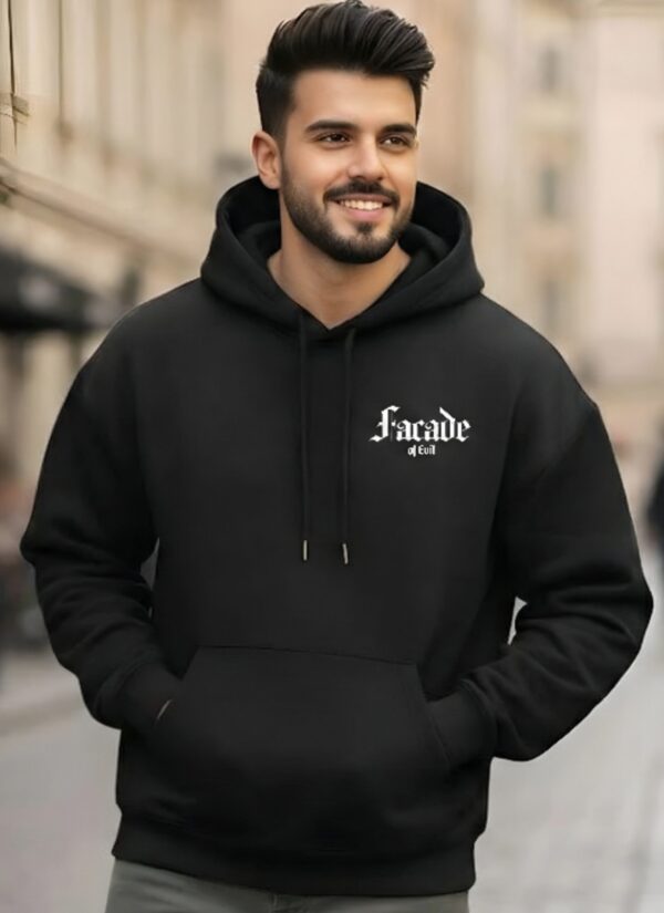 WMFHB_Facade_of_evil_1768043734461_5z9xymmgh9v06hv.jpg Black Graphic Hoodie for Men | Facade of Evil Devil Back Print Hoodie | Trendy Street Style Winter Wear for Boys | Printed Hoodie for Daily Use and Gifting | by giftspeaks