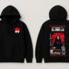 GiftSpeaks Itachi Uchiha Anime Printed Black Hoodie for Men | Premium Fleece Hoodie | Stylish Winter Wear
