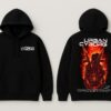 Men Urban Cyborg Printed Hoodie | Cyberpunk Back Print Hoodie for Men | Winter Streetwear Black Hoodie | Casual Hooded Sweatshirt for Men