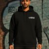 Men Urban Cyborg Printed Hoodie | Cyberpunk Back Print Hoodie for Men | Winter Streetwear Black Hoodie | Casual Hooded Sweatshirt for Men