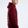 Japanese Text Graphic Hoodie for Men | Premium Oversized Streetwear Hoodie | Maroon Back Print Winter Hoodie for Boys & Men | Fleece 300 GSM by giftspeaks