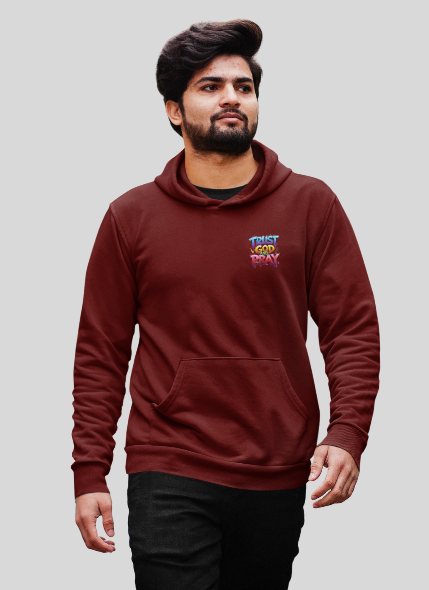 Folded premium t-shirts display