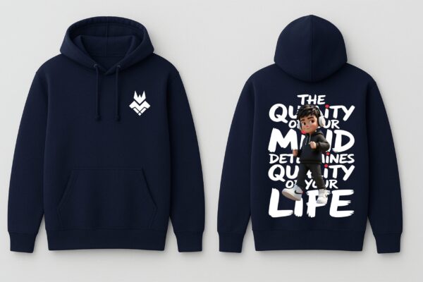 WMFHN_Mind_Life_1768043777676_wqmbj20tngmwku8.jpg Mind Over Life Quote Graphic Hoodie for Men | Navy Blue Regular Fit Hoodie | Motivational Back Print | Fleece 300 GSM | Giftspeaks