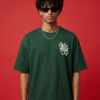 Men's Oversized Peace Among Worlds Graphic T-Shirt | Sci-Fi Cartoon Portal Back Print Streetwear Oversized T-Shirt for Men