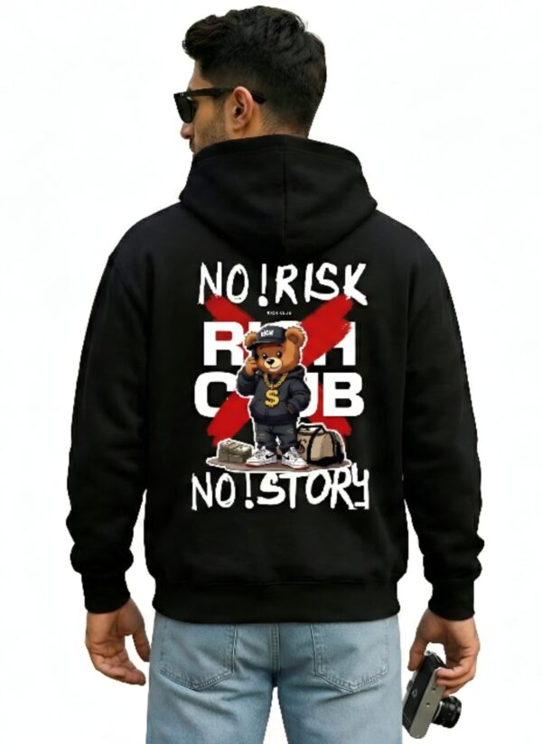 zWtpByq8_FN1Z259682_2026-01-30_3.jpg No Risk No Story Black Hoodie for Men | Bold Street Message Back Print Hoodie | Premium Fleece 300 GSM Winter Pullover Hoodie