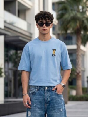 0YlUcXZg_CN5QXRT50M_2026-05-21_1.jpeg Men's Black Oversized Graphic T-Shirt with Gen-Z Cockroach Front & Back Print | CJP Inspired Urban Streetwear Baggy Fit Tee for Men | Aesthetic Drop Shoulder Half Sleeve Round Neck Oversized T-Shirt | Premium Loopknit 240 GSM Heavy Fabric