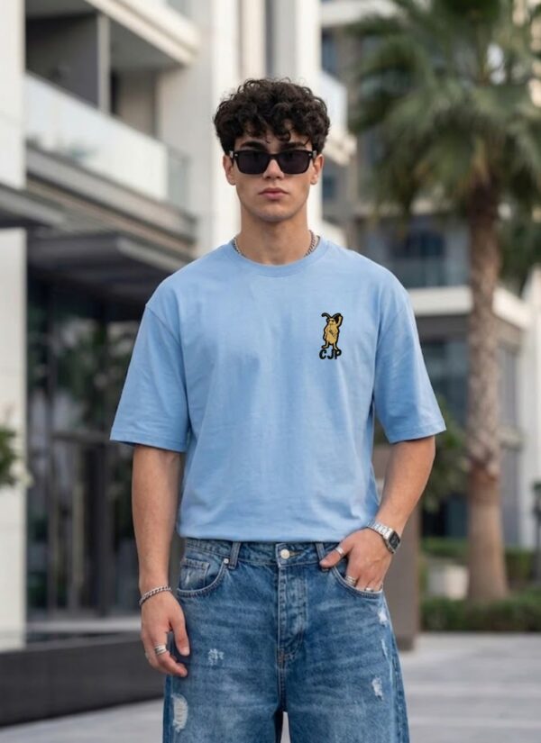 Men's Black Oversized Graphic T-Shirt with Gen-Z Cockroach Front & Back Print | CJP Inspired Urban Streetwear Baggy Fit Tee for Men | Aesthetic Drop Shoulder Half Sleeve Round Neck Oversized T-Shirt | Premium Loopknit 240 GSM Heavy Fabric