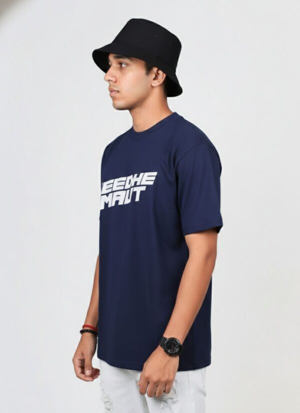 0wjr4QIw_94HGAE7I7M_2026-02-20_4.jpg Men Oversized Navy Blue Graphic Printed T-Shirt | Street Hip-Hop Back Print | Premium Loopknit Cotton 240 GSM | Casual Urban Style Tee