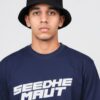 0wjr4QIw_B0NODYATIT_2026-02-20_3.jpg Men Oversized Navy Blue Graphic Printed T-Shirt | Street Hip-Hop Back Print | Premium Loopknit Cotton 240 GSM | Casual Urban Style Tee
