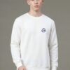 Off Cover Peace Graphic White Sweatshirt for Men | Confidence Streetwear Back Print | Premium Fleece 300 GSM | By Giftspeaks